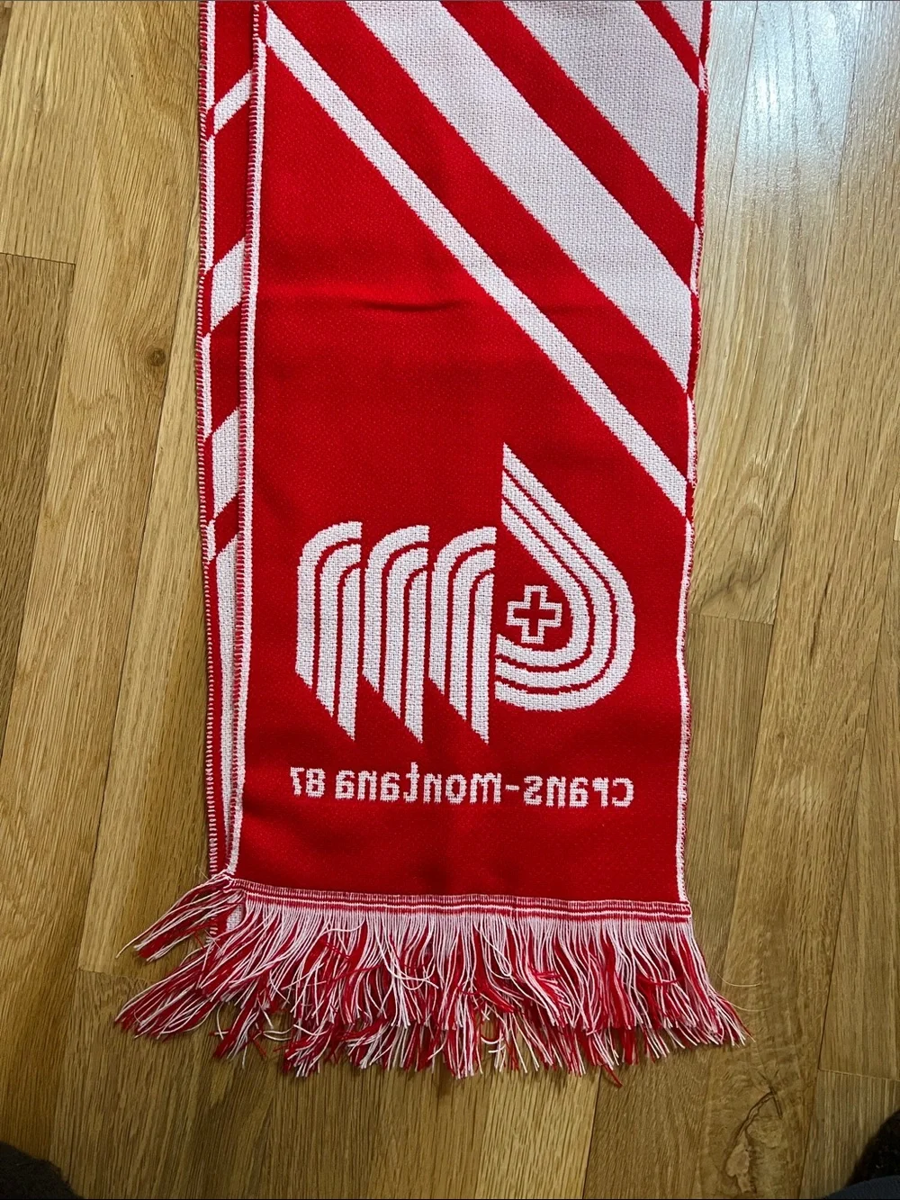 Vintage Scarf 1987 FIS Alpine World Ski Championships Crans-Montana, Switzerland
